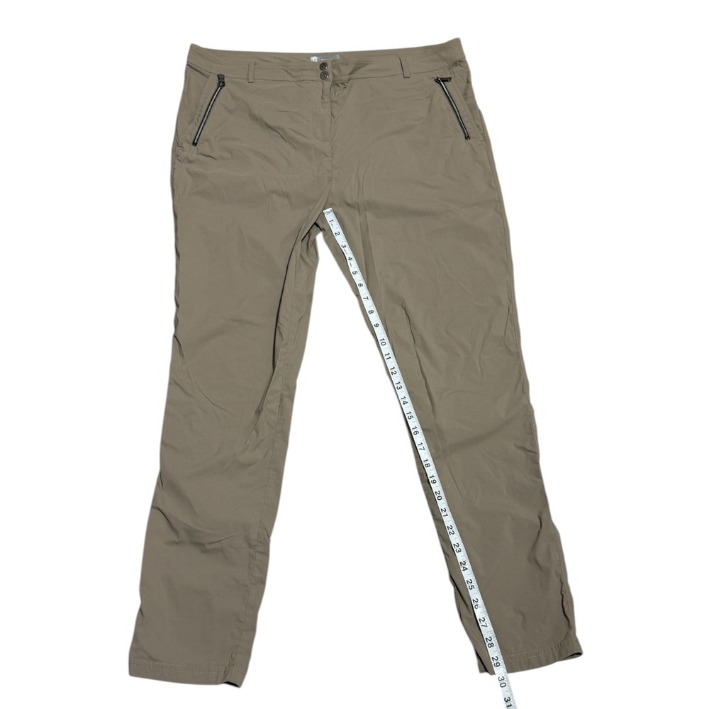 Anatomie Skyler Travel Pants Khaki Tan Straight Leg Stretch XL Zipper Pocket - Picture 6 of 8